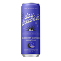 Blue can of 'Day Dreamer' Blueberry Lavender Nightcap cannabis sparkling water on a white background