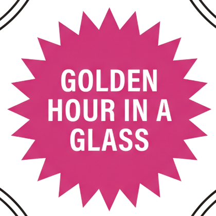 Golden hour in a glass